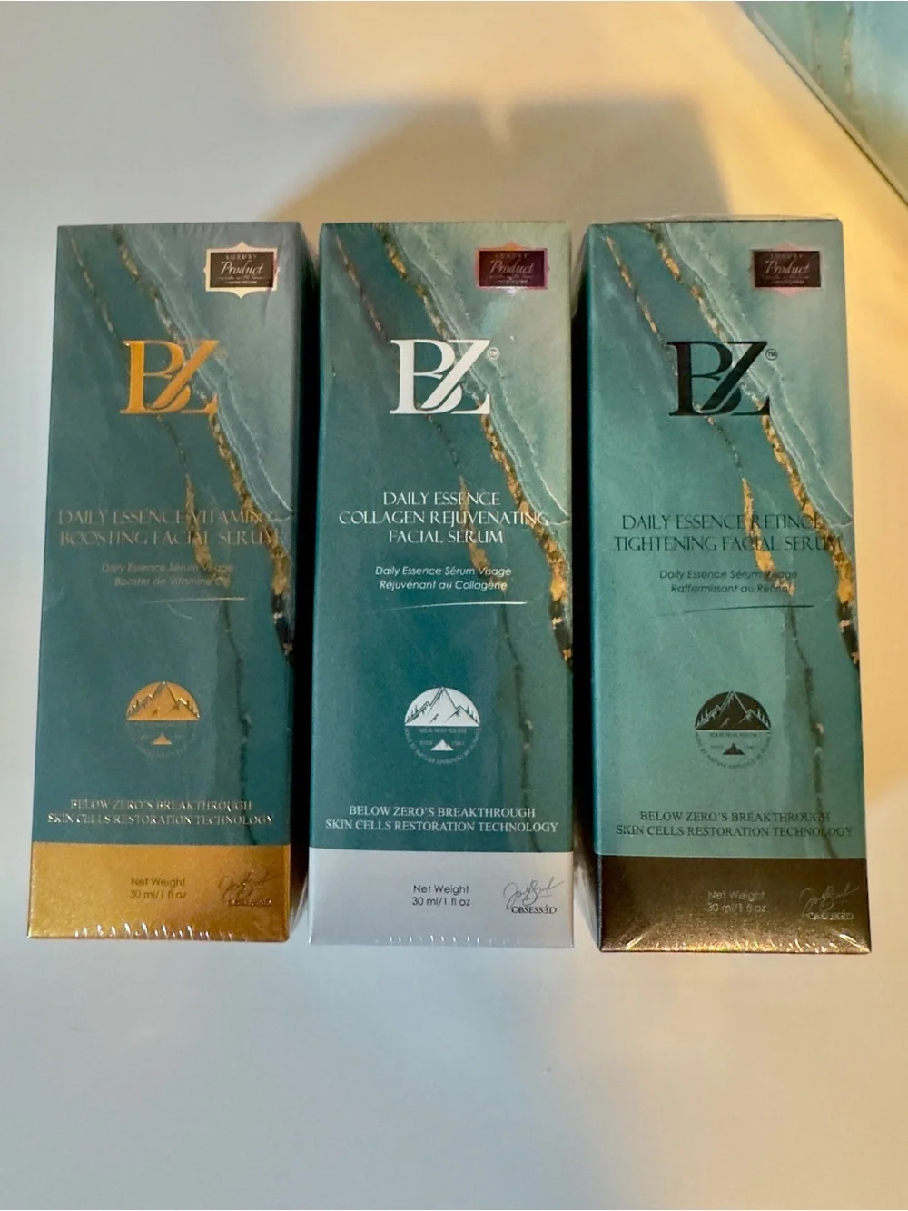 Below Zero Arctic Glow Hydrating 24Hr Moisturizer and 3 Serums